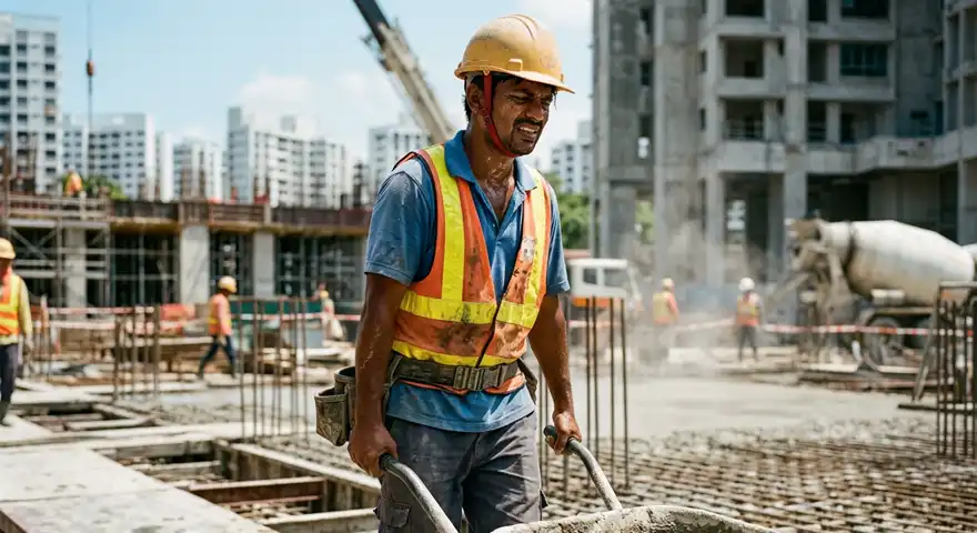construction-worker-pushing-a-wheelbarrow-under-hot-sun